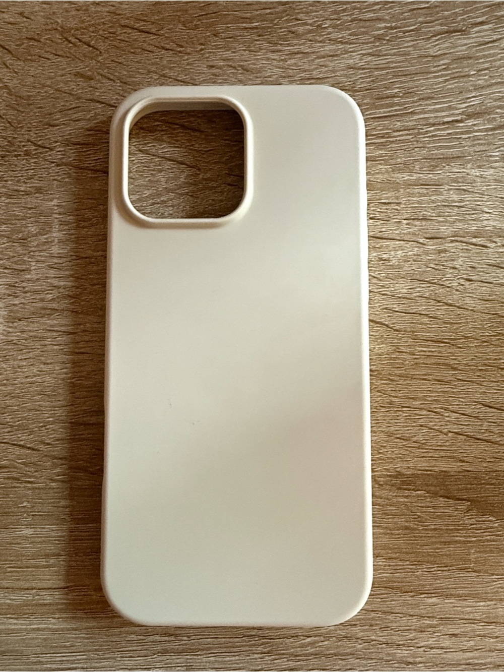 Premium Cream Silicone Phone Case — Minimal Protection